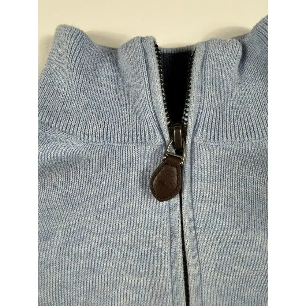 Vineyard Vines Boys Cotton Boathouse Quarter Zip Sweater Blue Size 16 (Large)